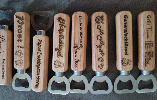 Flaschenöfner Holzgriff