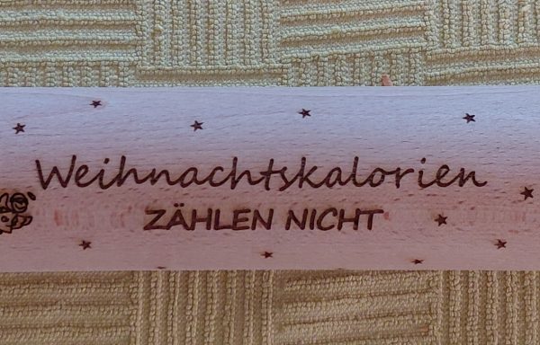 Nudelholz „Weihnachtskalorien“