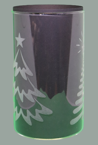Motivglas Weihnachtsbaum modern 2