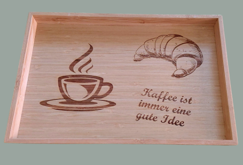 Servierbrett Kaffee